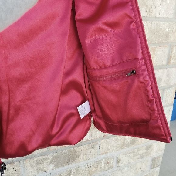 Nike ACG All Conditions Gear Red Nylon Fleece Collar Vest Full Zip (Size SMALL) - Picture 5 of 7